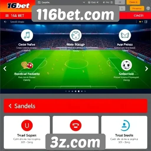 Funcionalidades principais do site 116bet